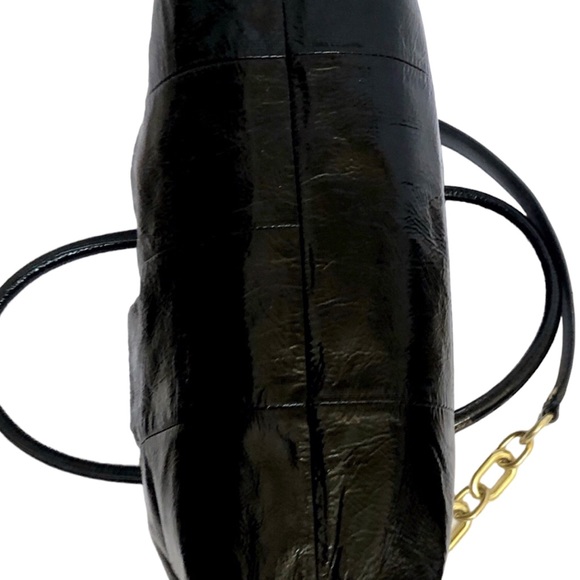Coach Kristin (Retired) Black Patent Leather Pleated Satchel style 16016 - Picture 9 of 16